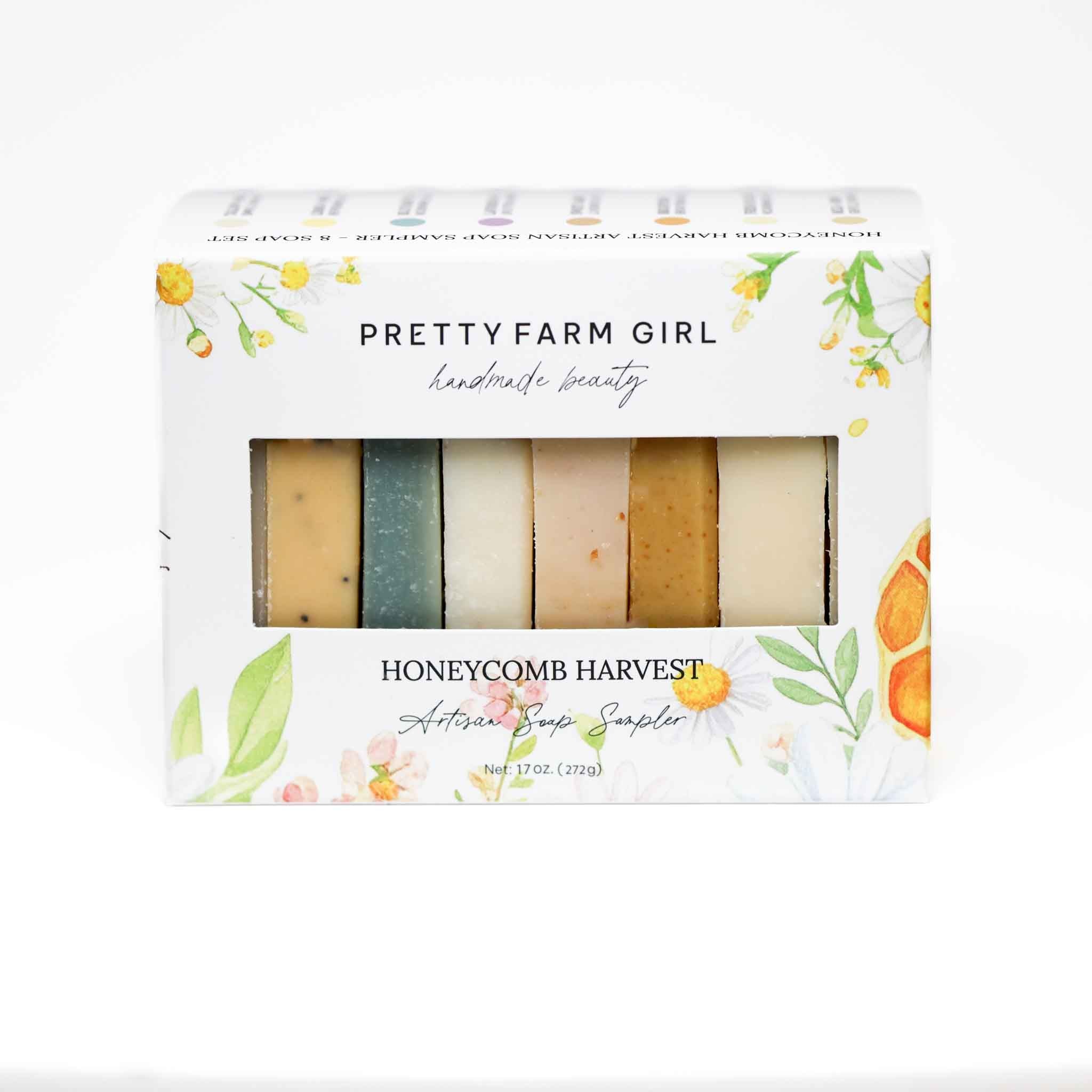 Pretty Farm Girl  Honeycomb Harvest  Goat Milk & Tallow Soap Sampler