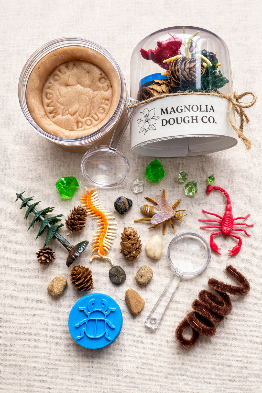 Magnolia Dough Co. Bug Sensory Play Dough Jar