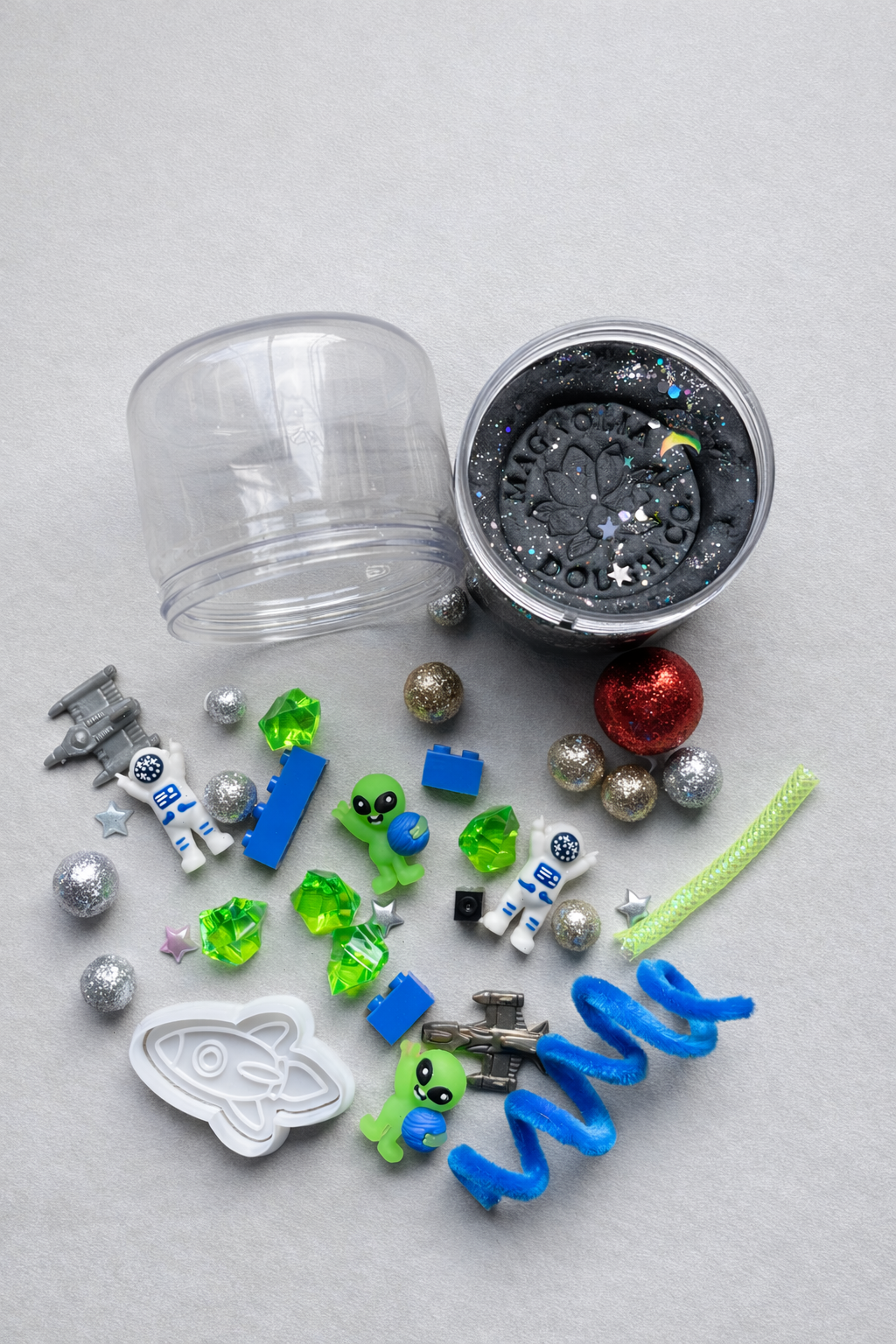 Magnolia Dough Co. Space Sensory Play Dough Jar