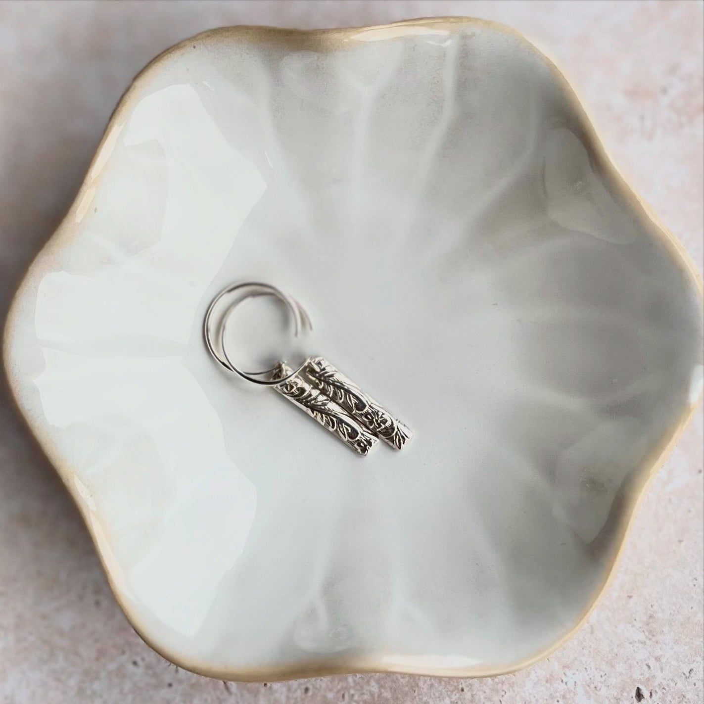Saressa Designs Blossom Bar Huggie Hoops