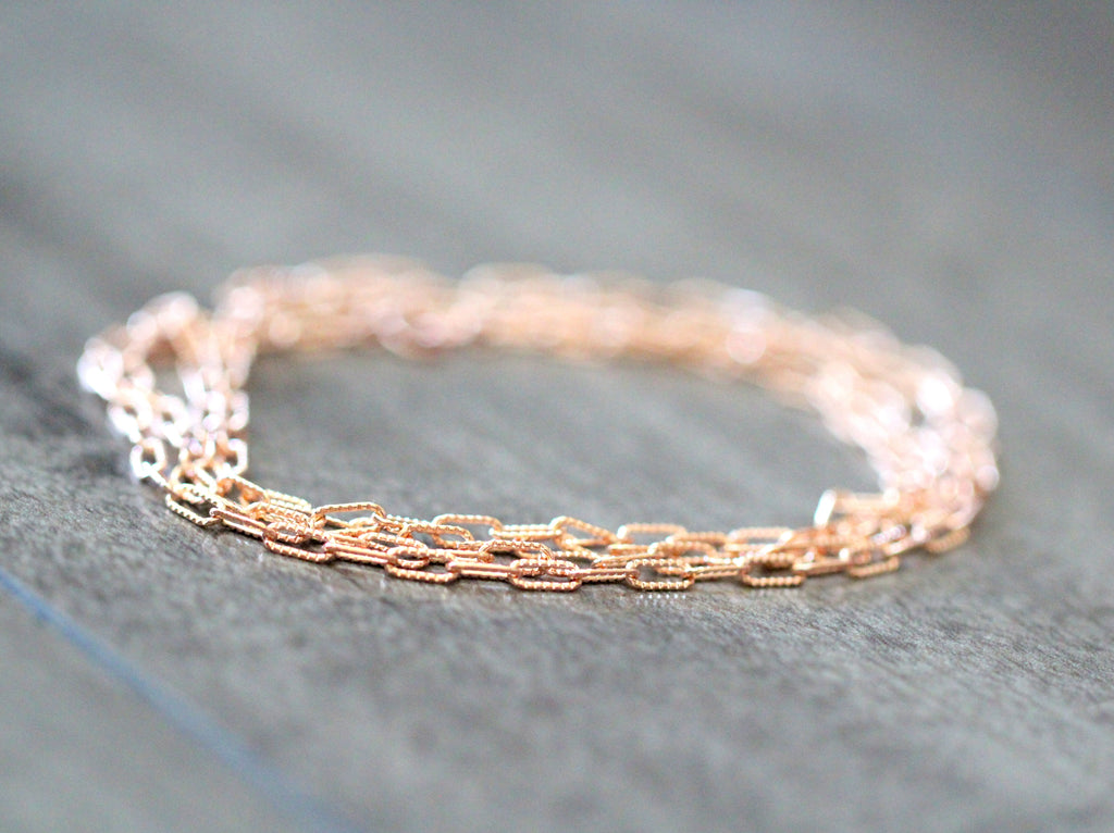 Textured Paperclip Necklace