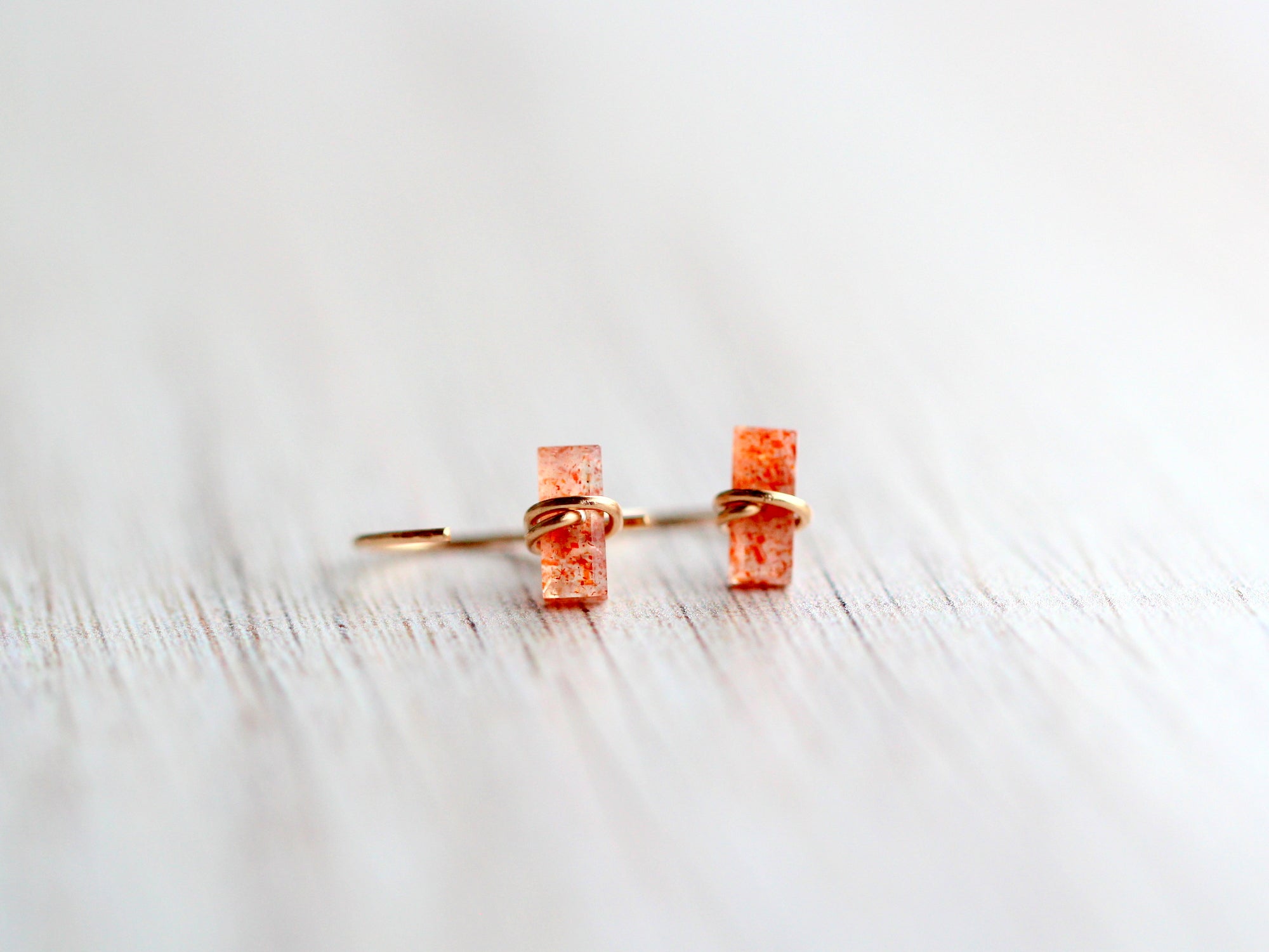 Saressa Designs Sunstone Hug Hoops