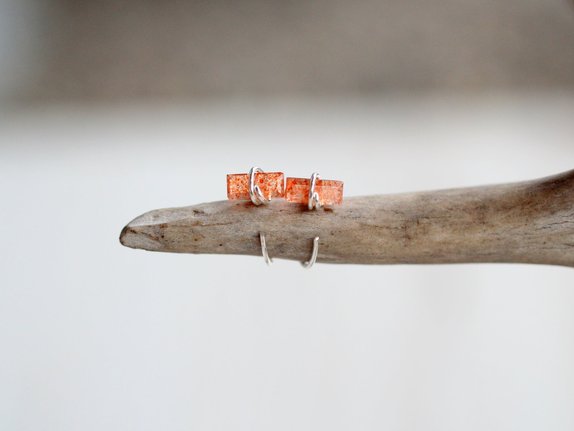 Saressa Designs Sunstone Hug Hoops