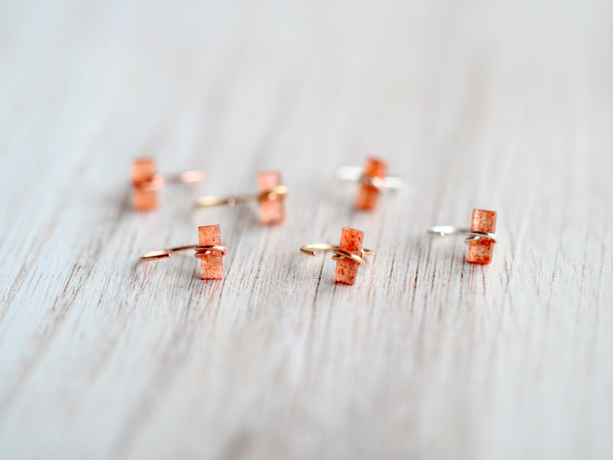 Saressa Designs Sunstone Hug Hoops