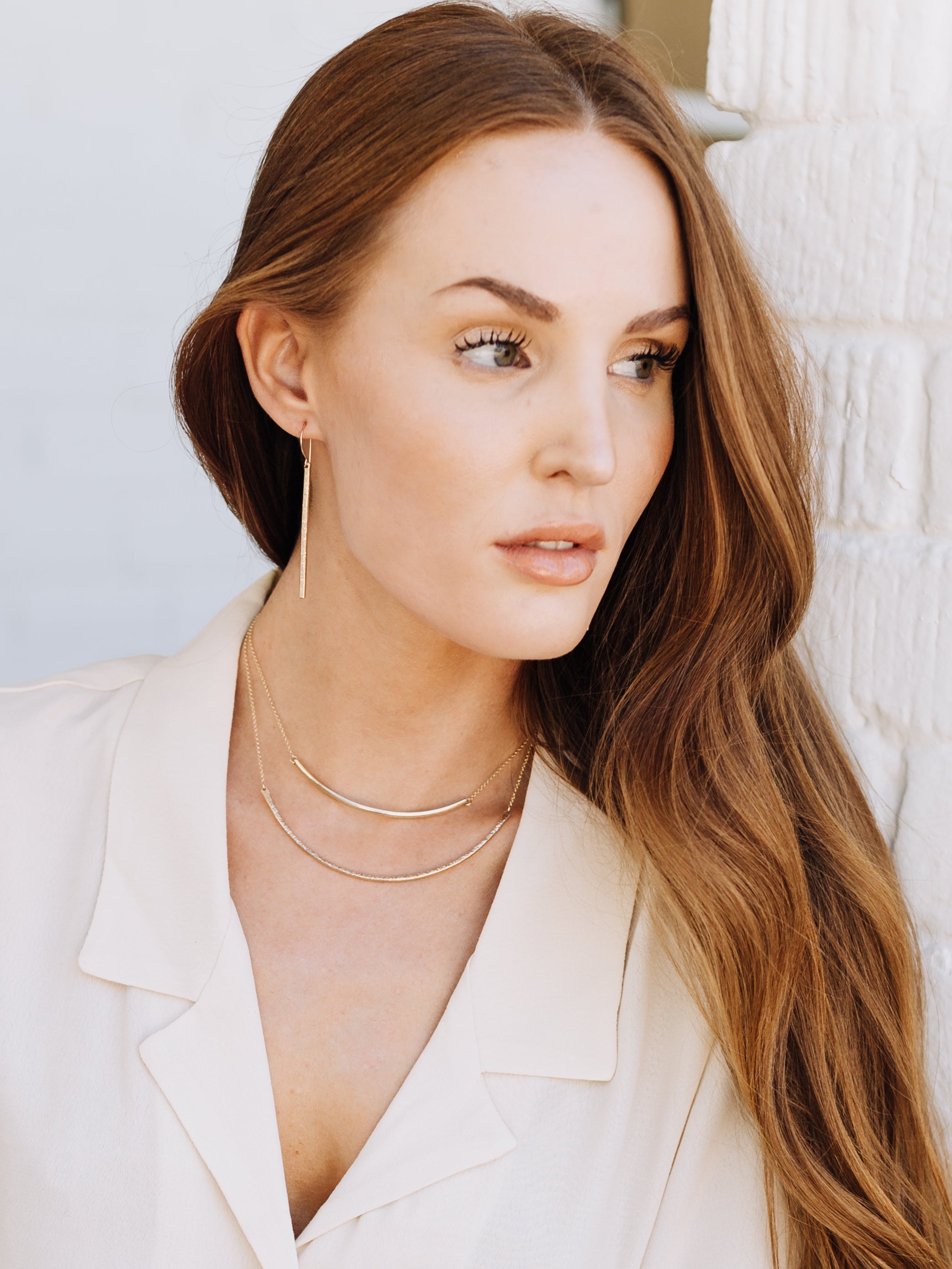 Long and Lean Bar Earrings