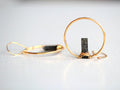 Saressa Designs Sunrise Earrings - Black Sunstone
