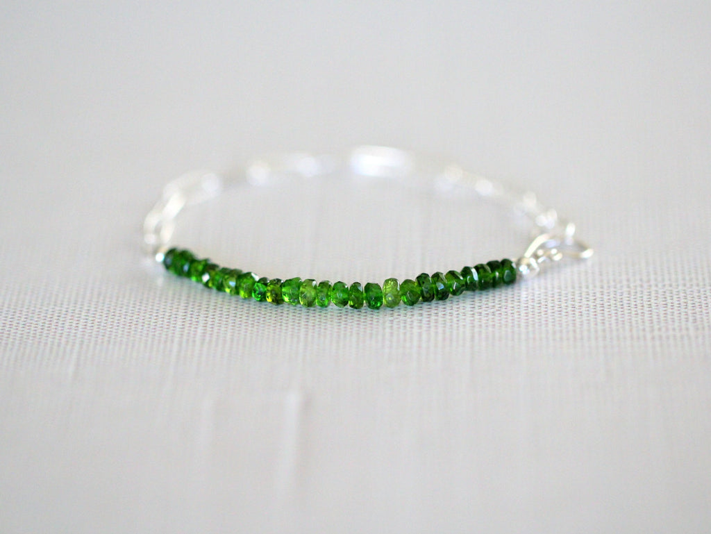 Cara Beaded Bracelet - Chrome Diopside