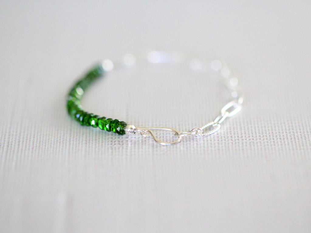 Cara Beaded Bracelet - Chrome Diopside