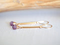 Saressa Designs Amethyst Bar Earrings