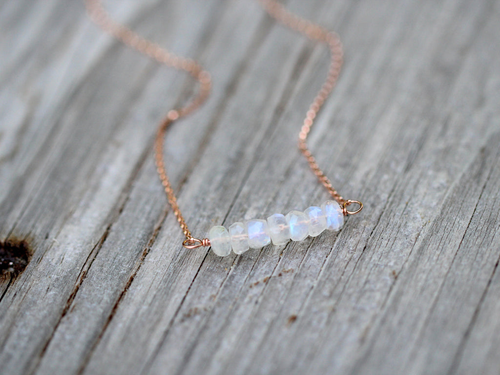 Moonstone Nugget Necklace