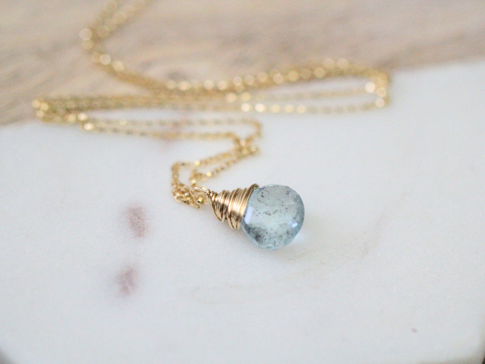 Moss Aquamarine Necklace