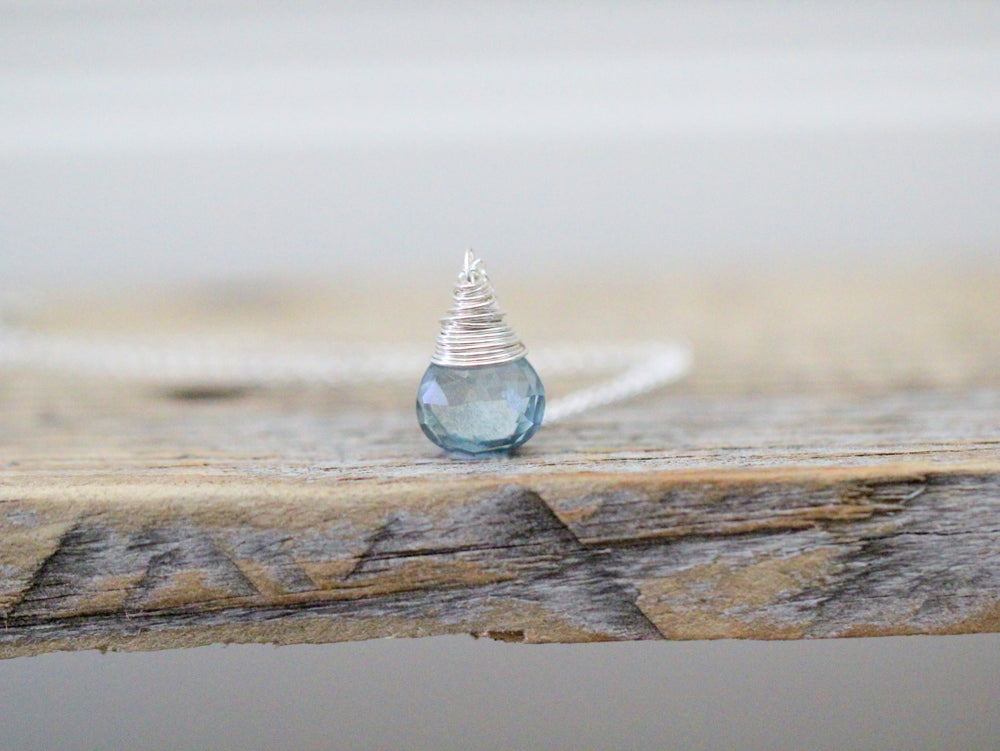 Moss Aquamarine Necklace