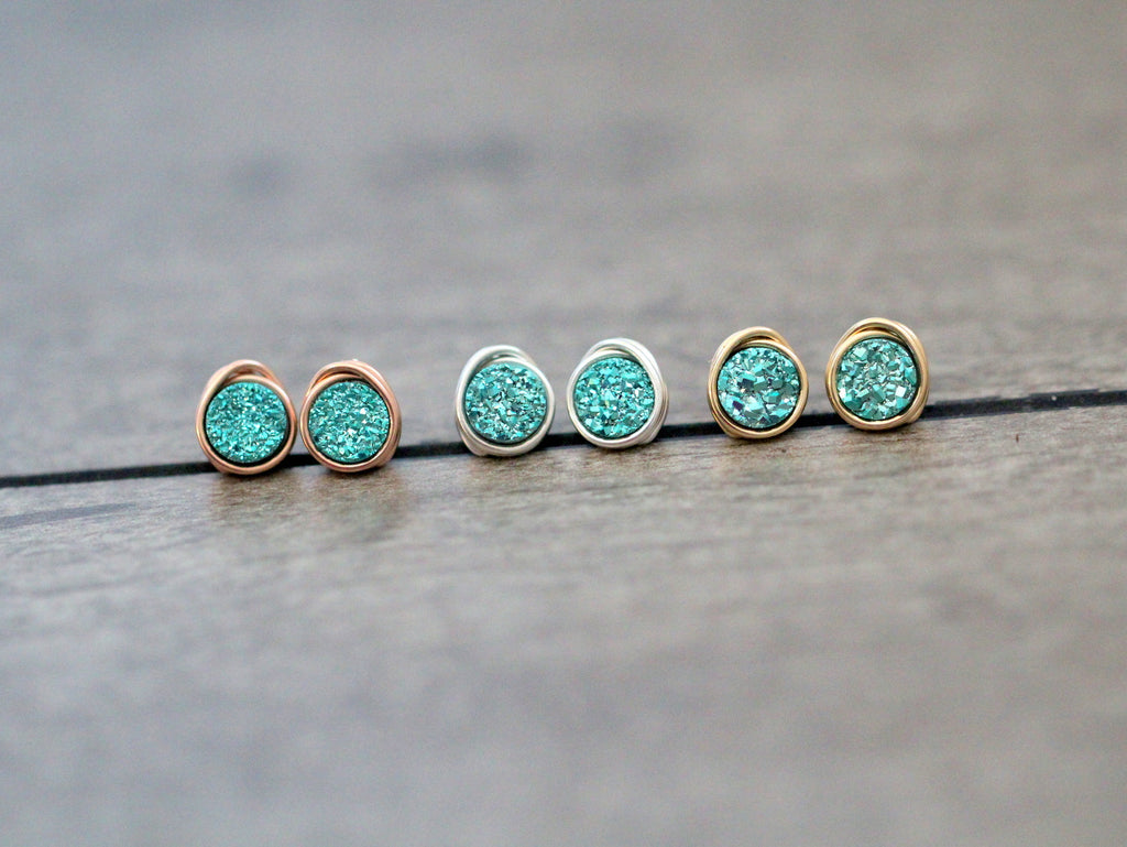 Micro Studs - Teal