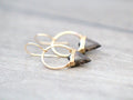 Albatross Earrings - Smoky Quartz