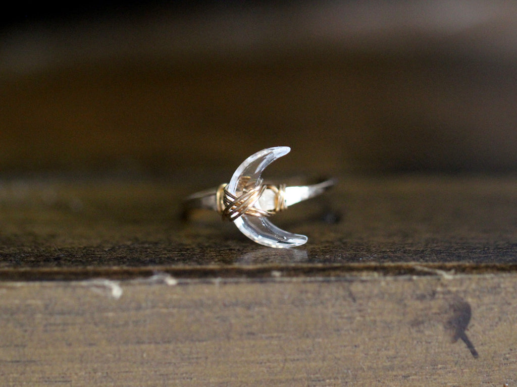 Moonbeam Ring - Crystal Quartz