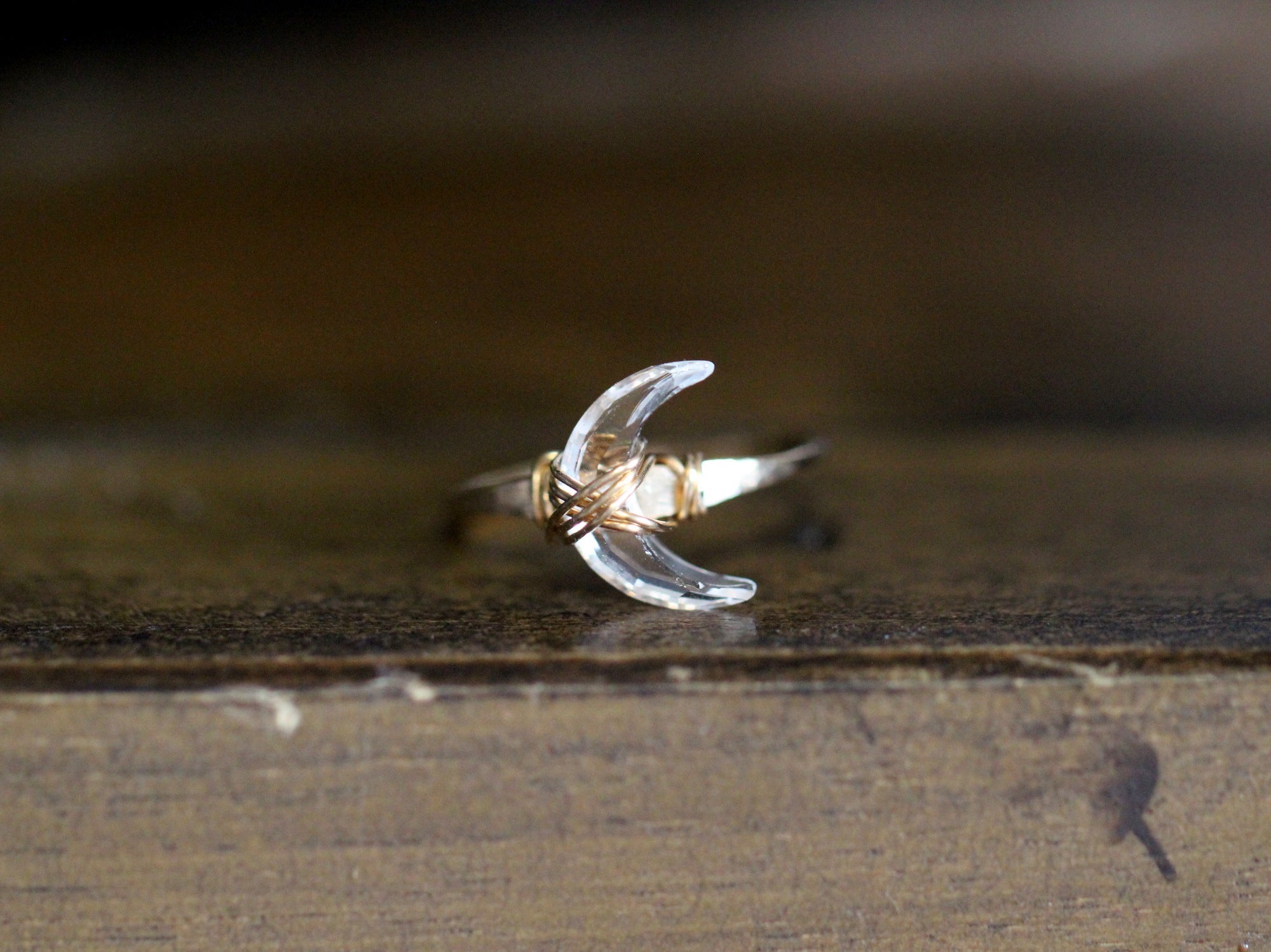 Moonbeam Ring - Crystal Quartz