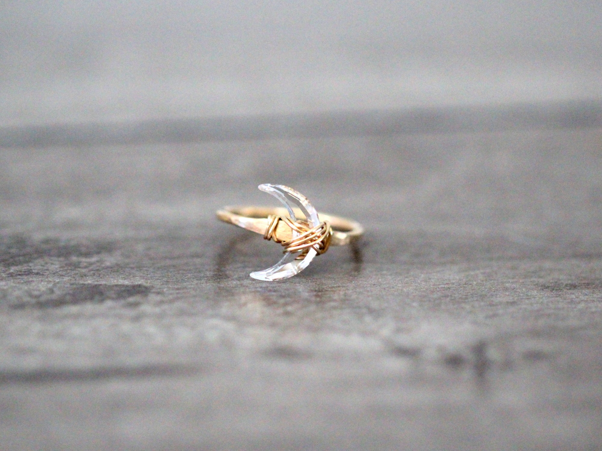 Moonbeam Ring - Crystal Quartz