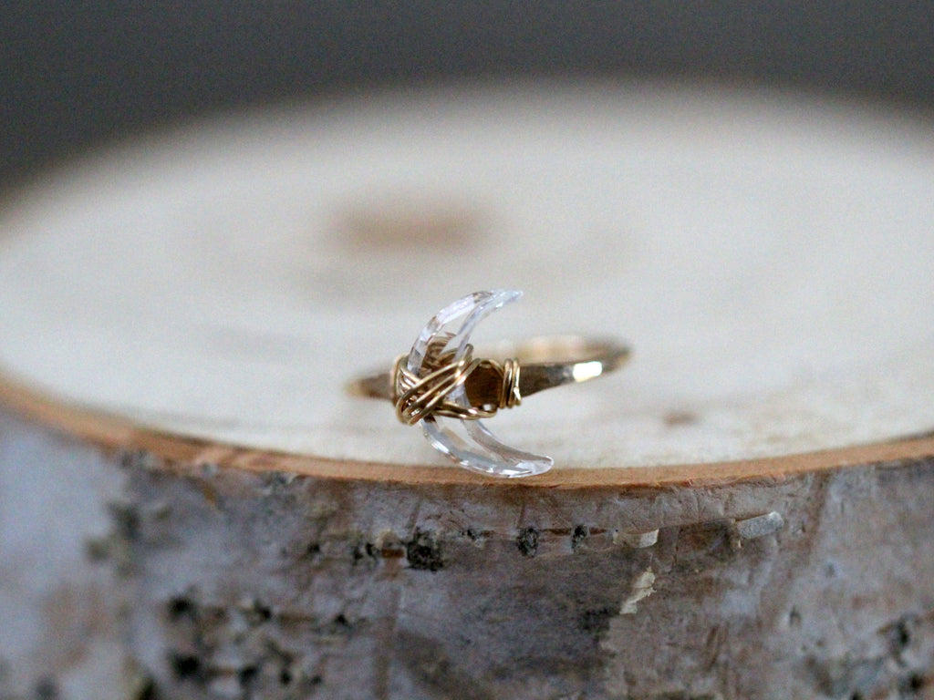 Moonbeam Ring - Crystal Quartz