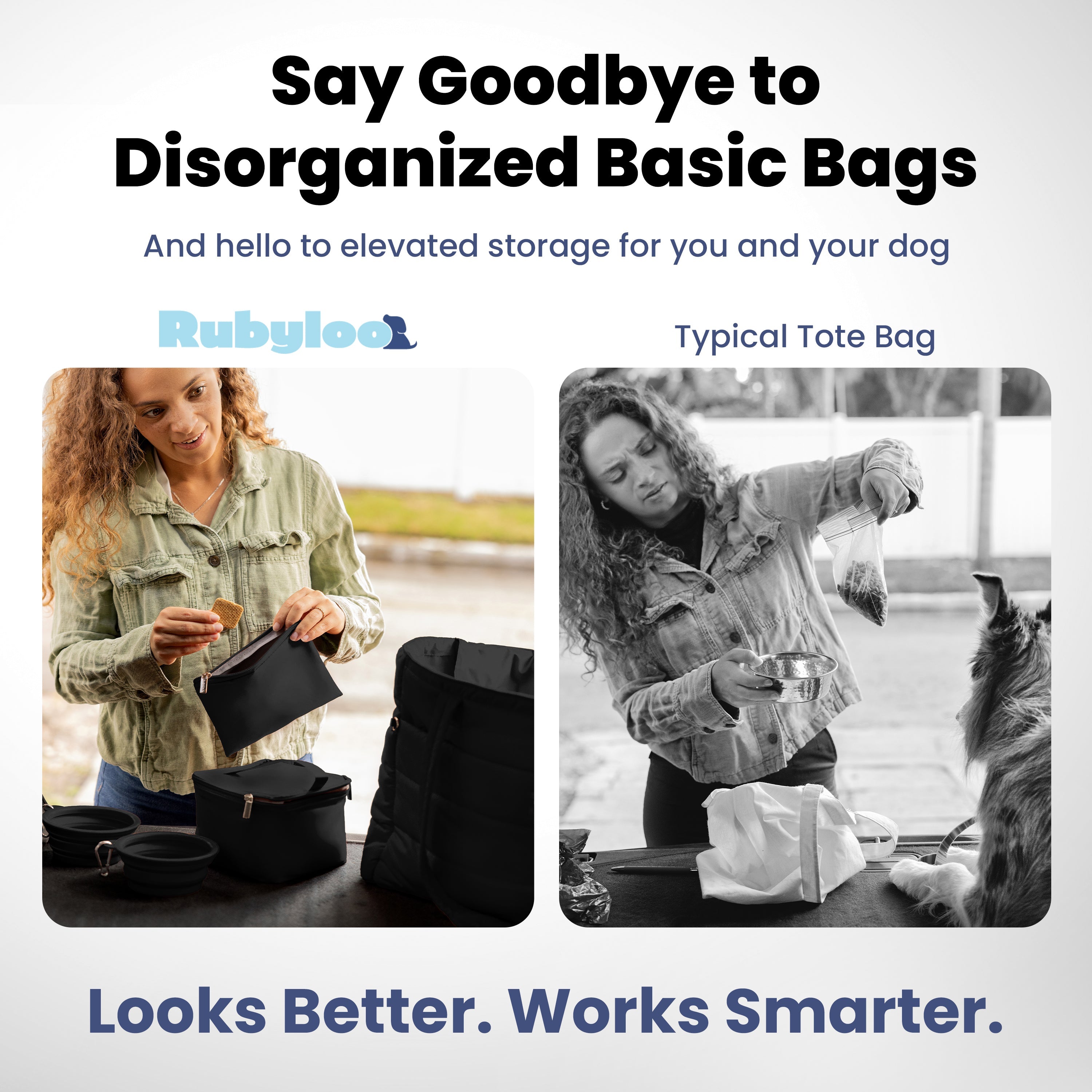Rubyloo Puffer Dog Travel Bag for Dog Moms