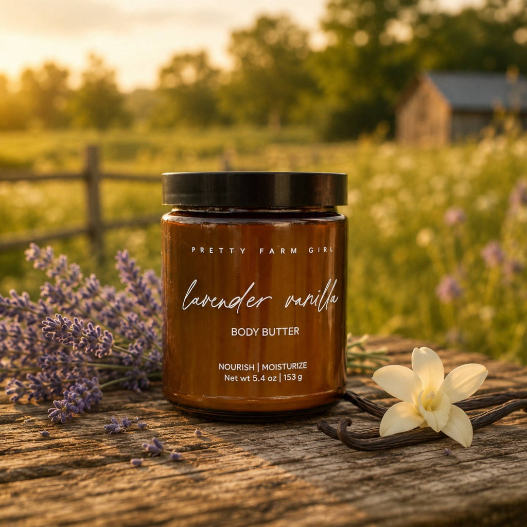 Pretty Farm Girl Lavender Vanilla Bean Tallow Body Butter