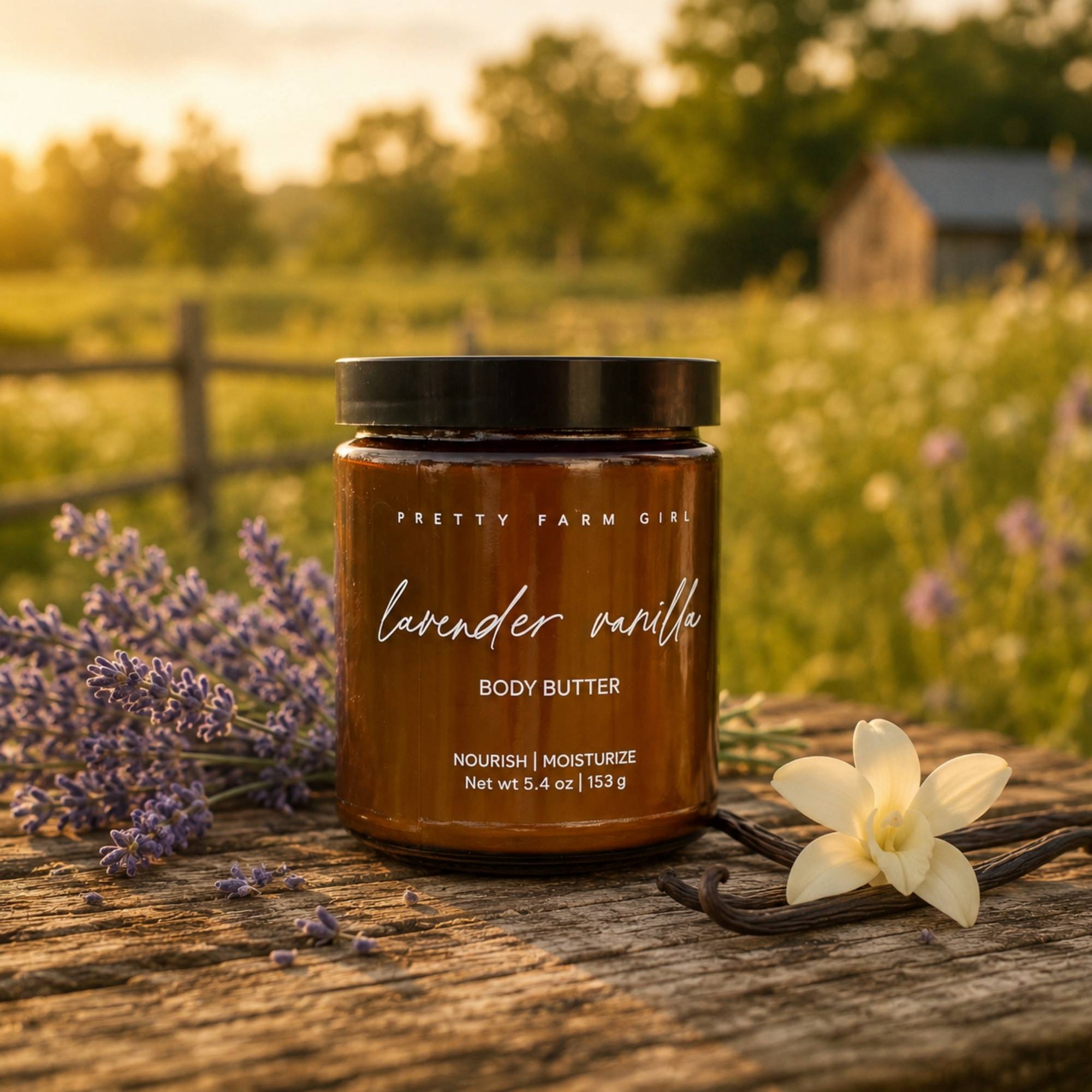 Pretty Farm Girl Lavender Vanilla Bean Tallow Body Butter