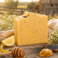 Pretty Farm Girl Lemon + Honey + Poppy Seed Handmade Tallow and Goat Milk Soap Bar