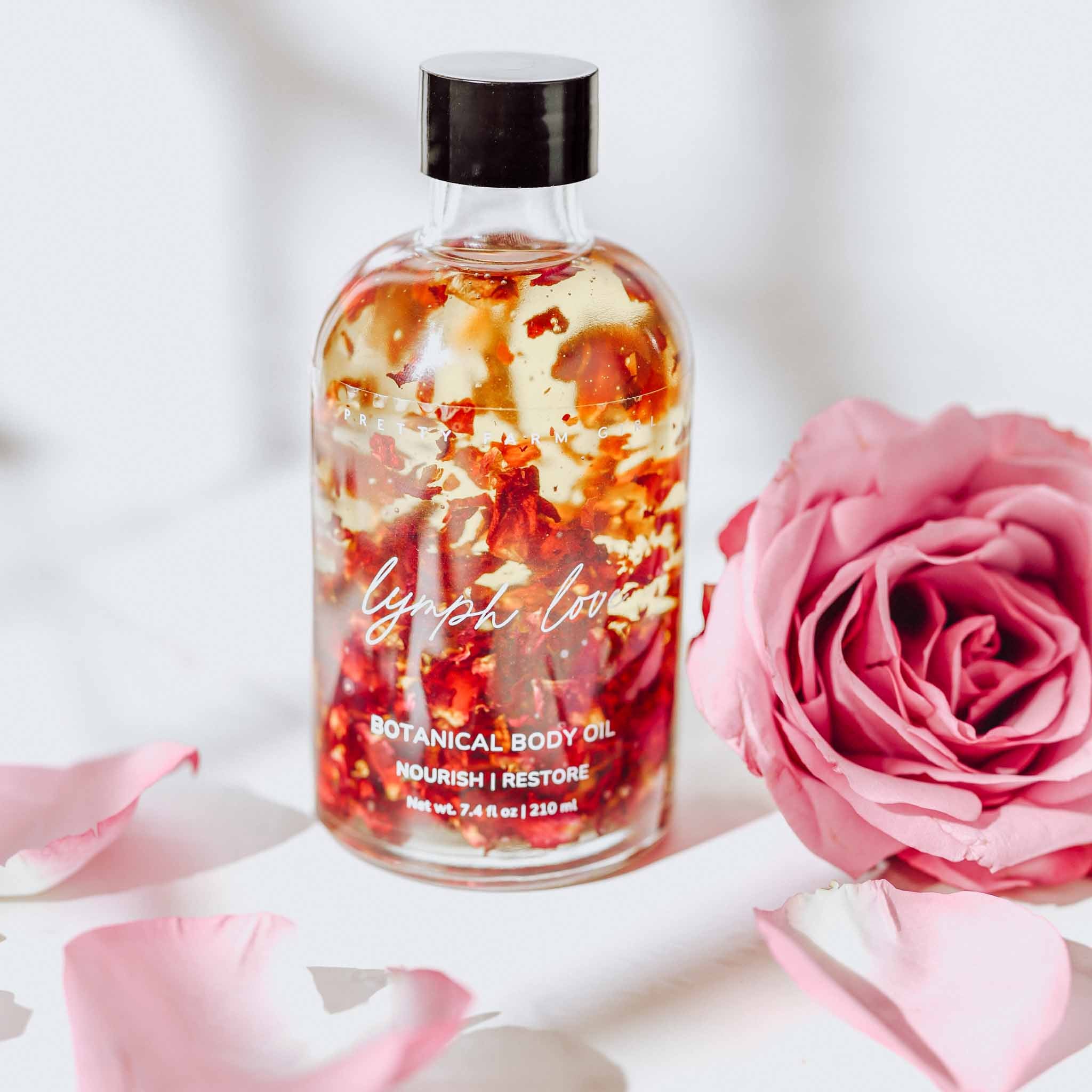 Pretty Farm Girl Lymph Love Body Oil for Massage