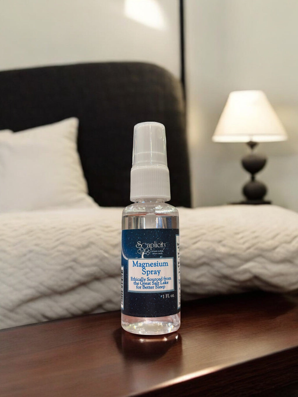 Soaplicity Magnesium Oil Spray - Natural Sleep Aid & Muscle Recovery, 1 oz