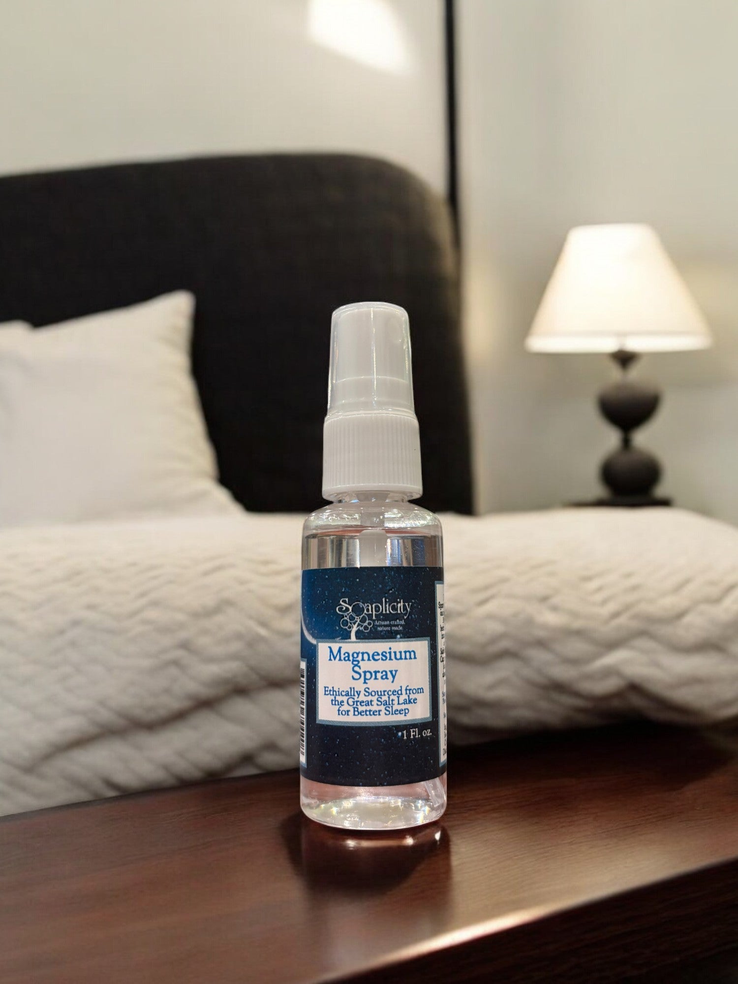 Soaplicity Magnesium Oil Spray - Natural Sleep Aid & Muscle Recovery, 1 oz
