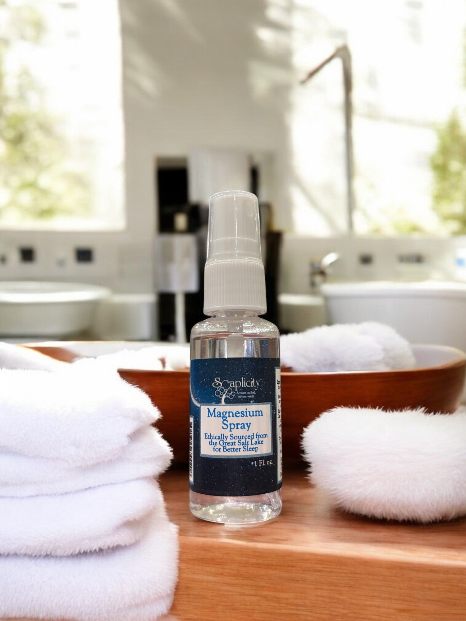 Soaplicity Magnesium Oil Spray - Natural Sleep Aid & Muscle Recovery, 1 oz