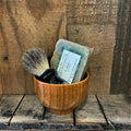 Soaplicity Men's Shaving Sets in Black/Datewood