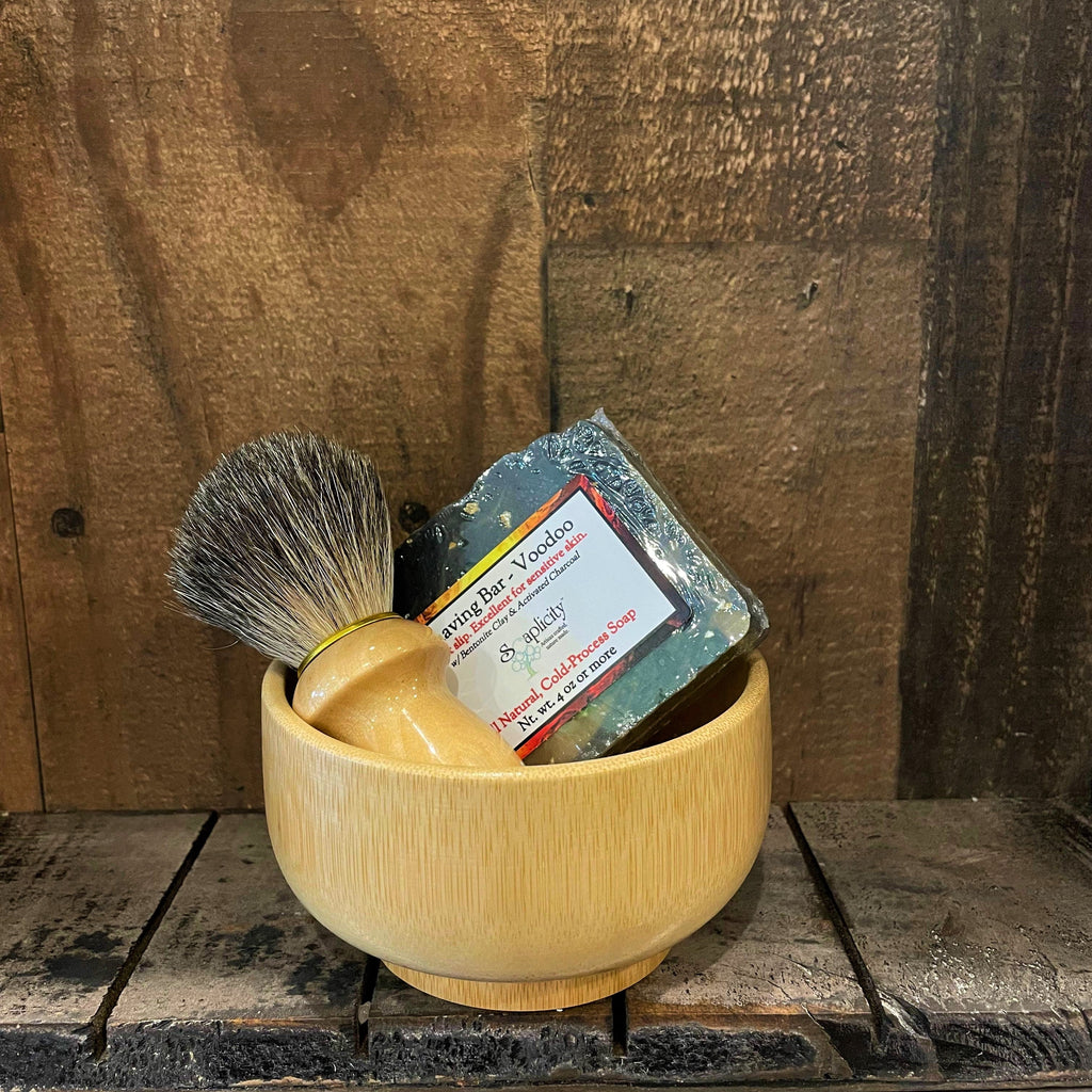 Soaplicity Men's Shaving Sets in Bamboo