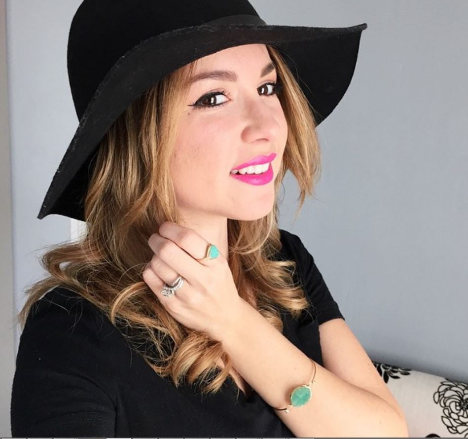 Druzy Triangle Ring - Buttermint