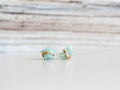 Moonbeam & Stardust Studs - Aquamarine