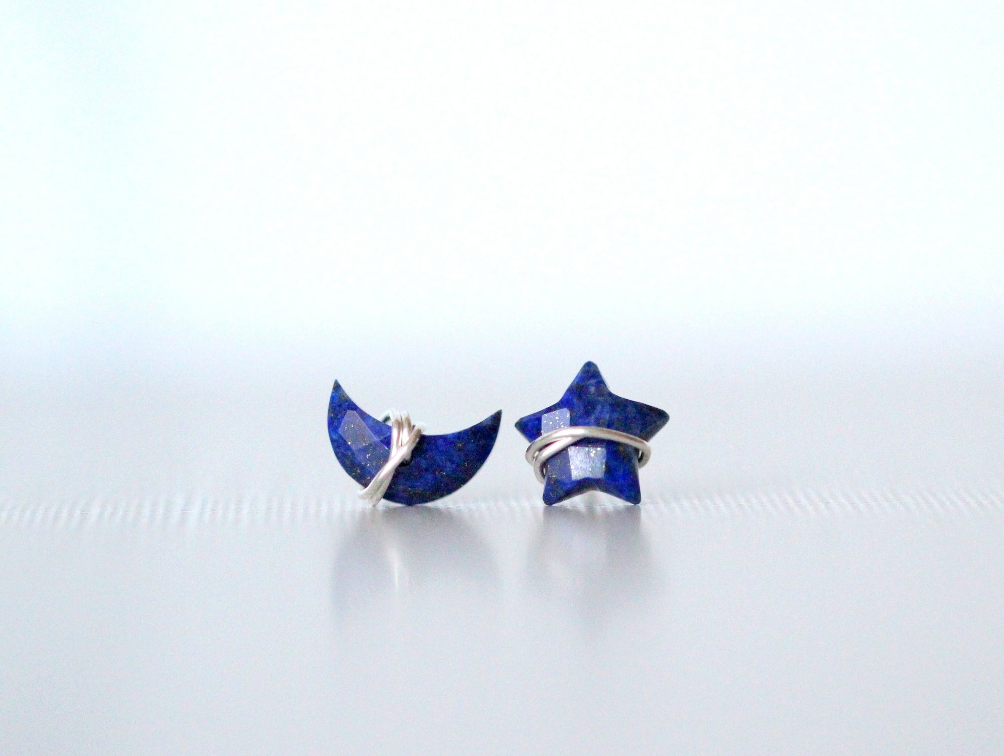 Moonbeam & Stardust Studs - Lapis
