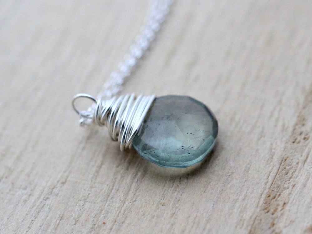 Moss Aquamarine Necklace