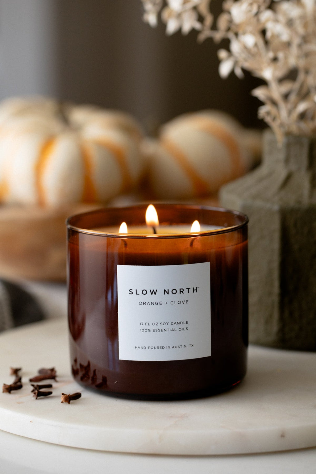 Slow North Orange + Clove - Signature 3-Wick Candle