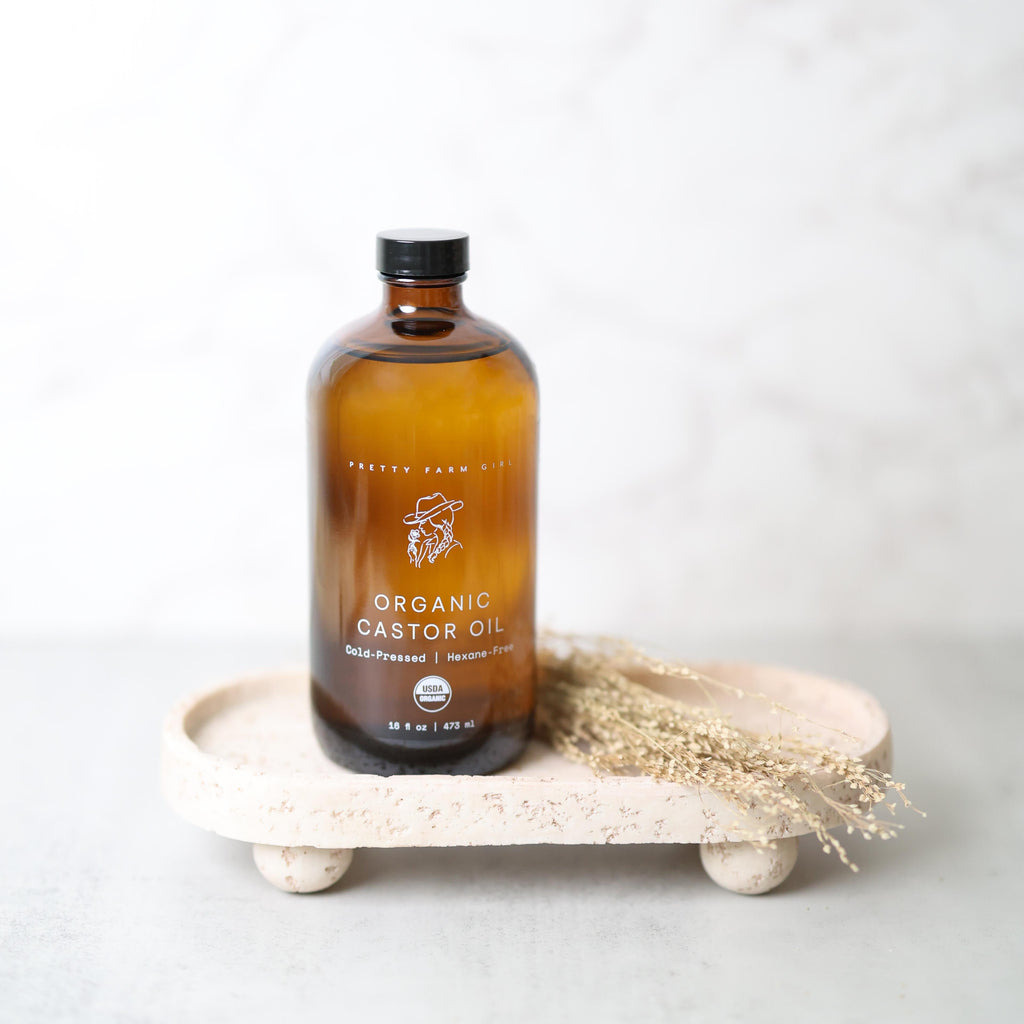 Pretty Farm Girl Pure Organic Cold Pressed Hexane-Free Castor Oil