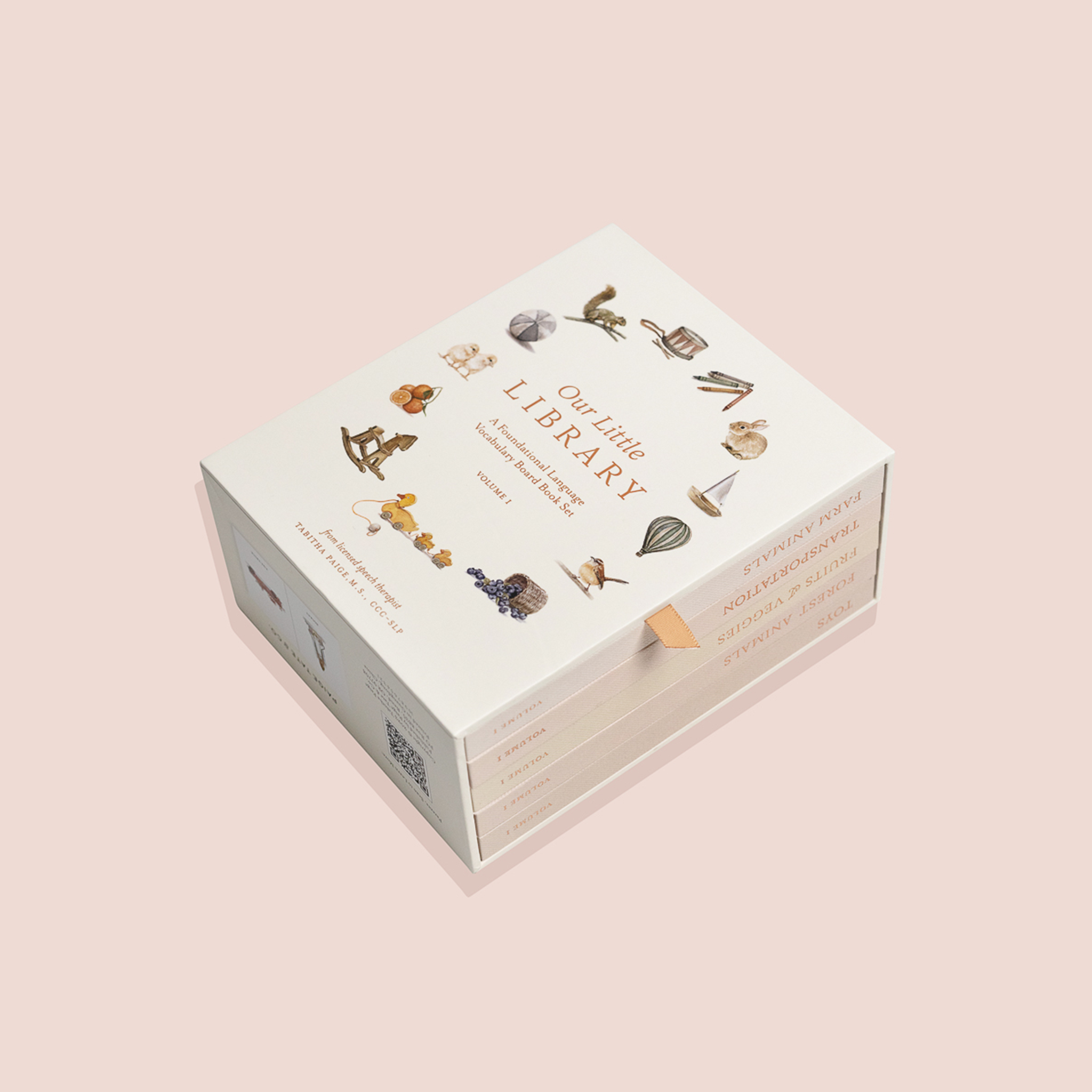 Our Little Library: A 5-Book First Words Board Book Gift Set for Babies & Toddlers