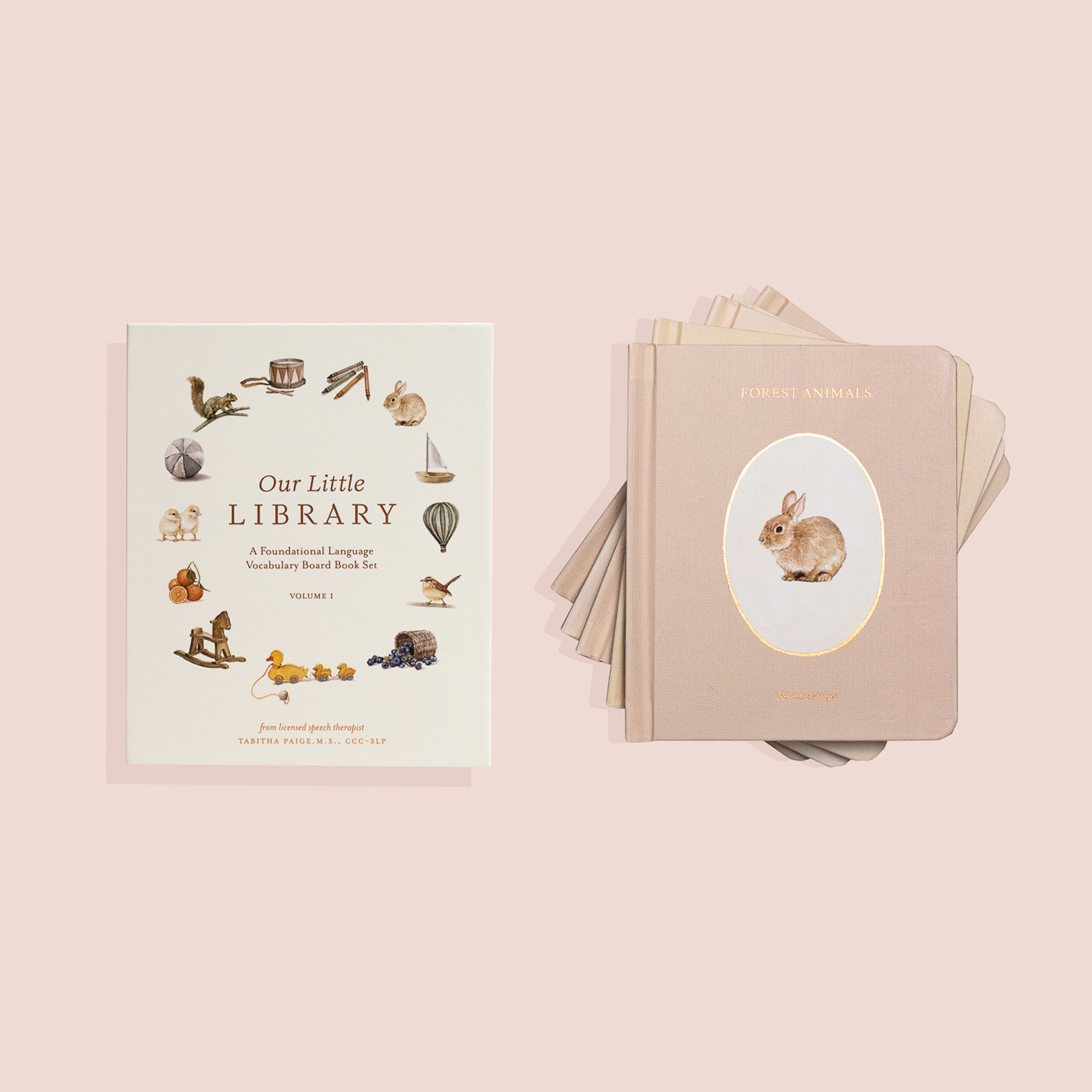 Our Little Library: A 5-Book First Words Board Book Gift Set for Babies & Toddlers