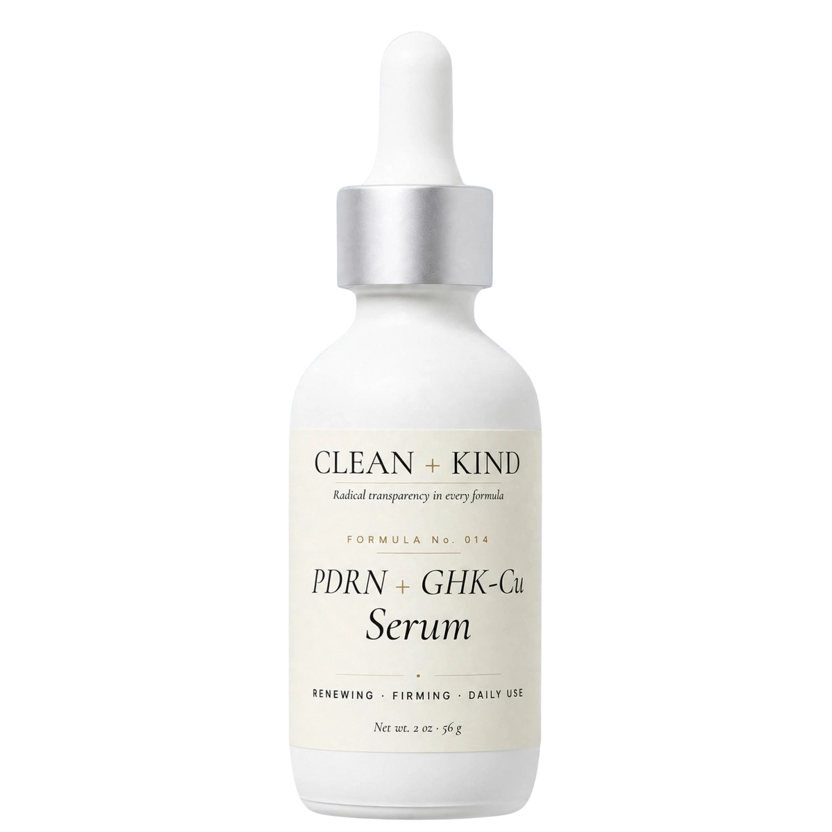 Clean + Kind Copper Peptide Serum — GHK-Cu + PDRN Salmon DNA, 2 oz