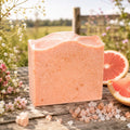 Pretty Farm Girl Pink Salt + Grapefruit Cleansing Bar Handmade Tallow and Goat Milk Soap Bar