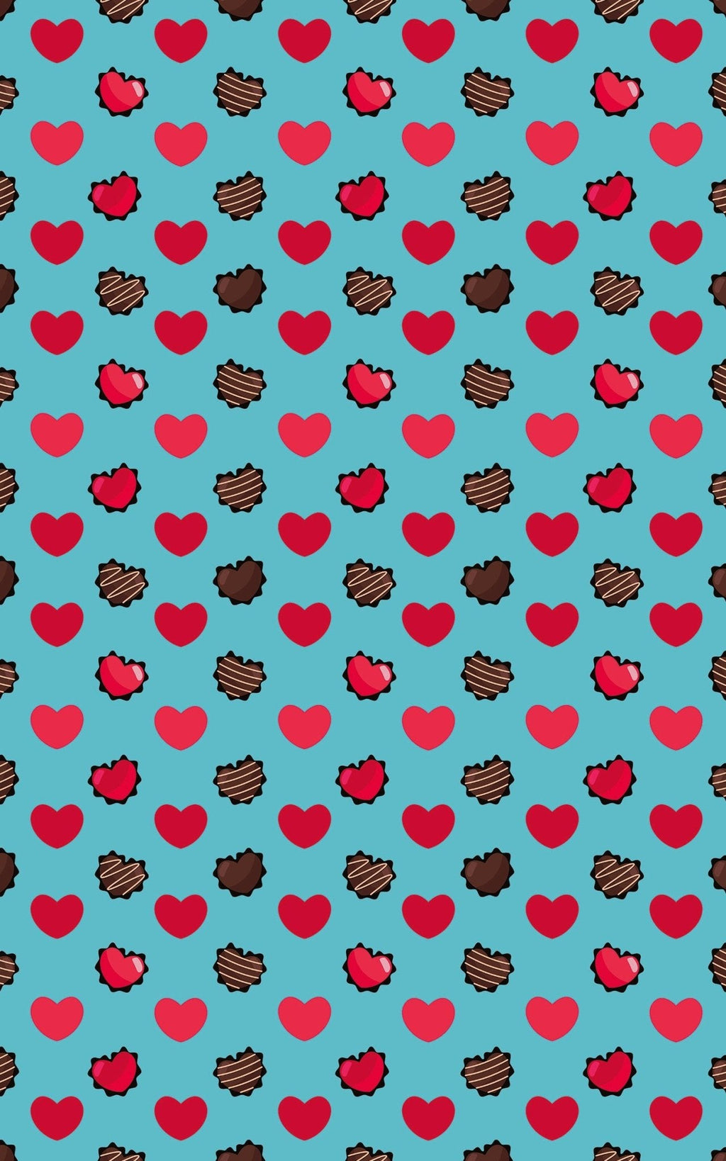Hearts Choco Blue