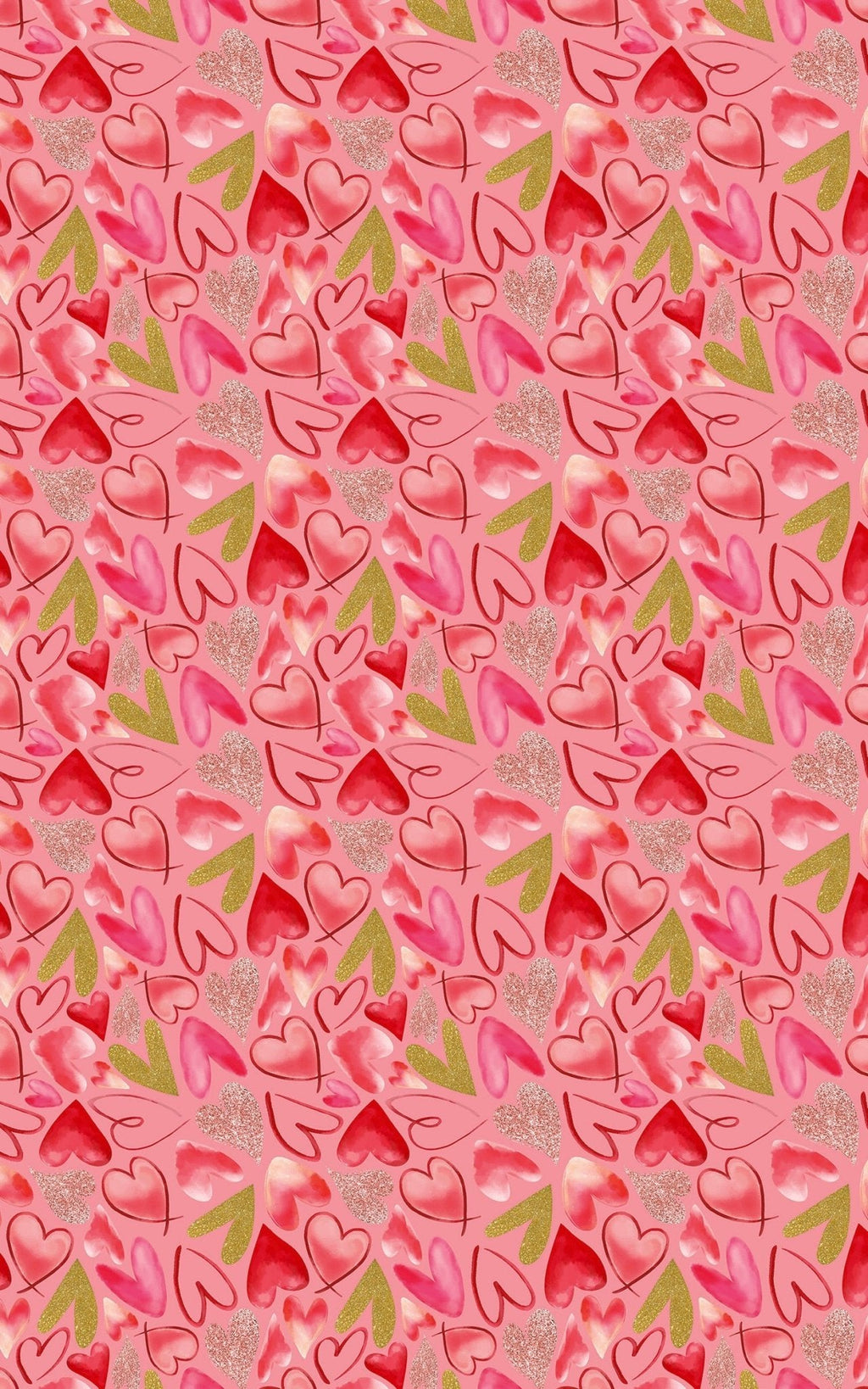 Mixed Hearts Pink