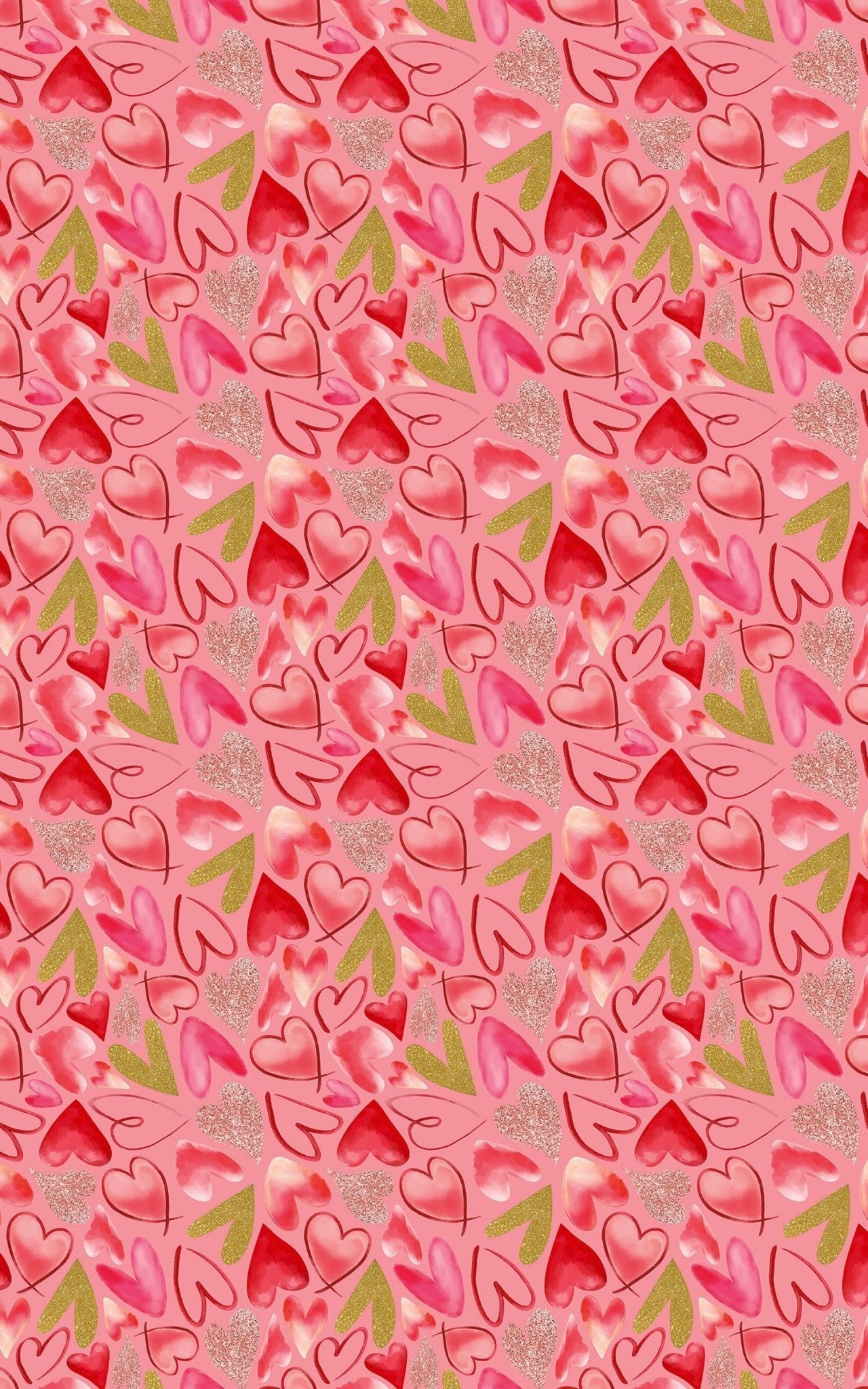 Mixed Hearts Pink