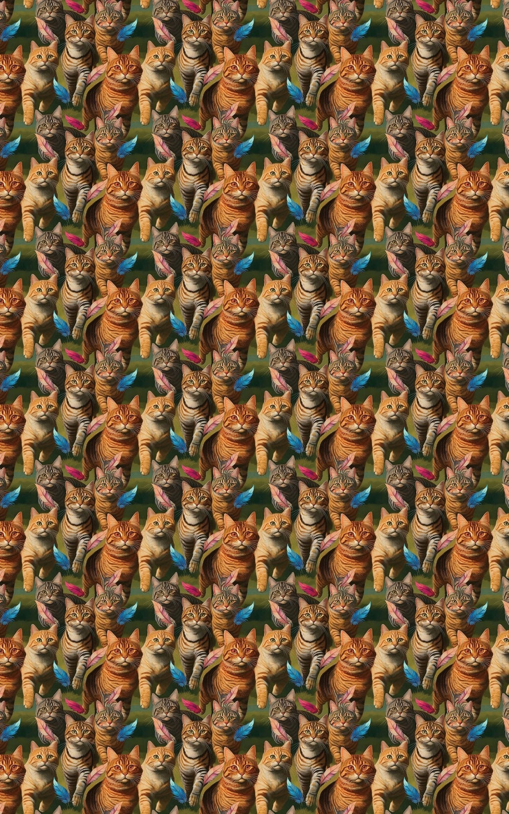 Tabby Cat Chasing