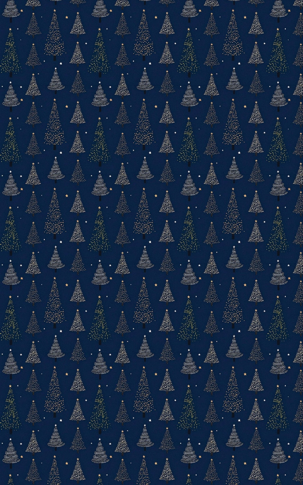 Night Christmas Trees