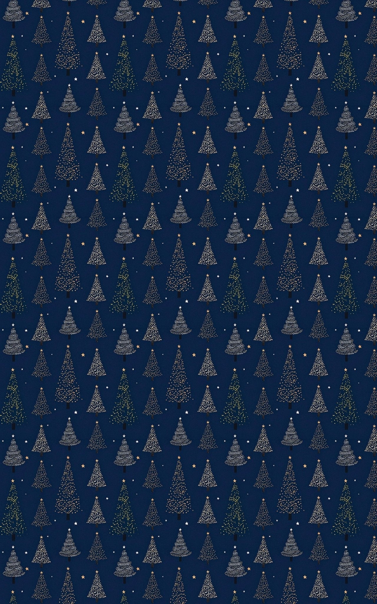 Night Christmas Trees