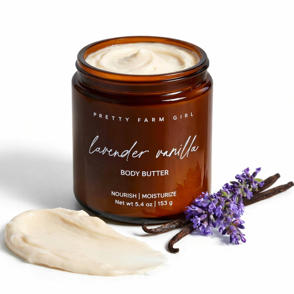 Pretty Farm Girl Lavender Vanilla Bean Tallow Body Butter