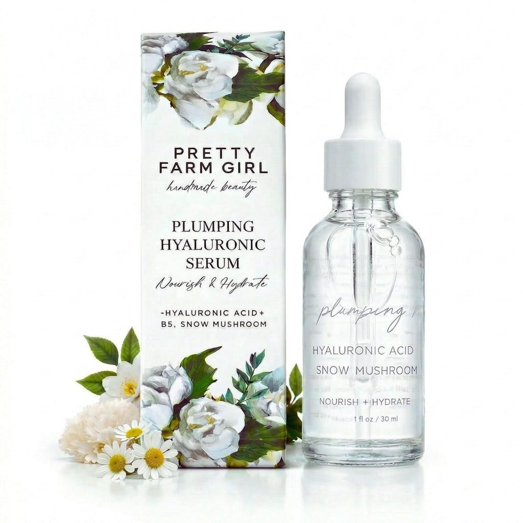 Pretty Farm Girl Hyaluronic Plumping Serum with Vitamin B5 + Snow Mushroom